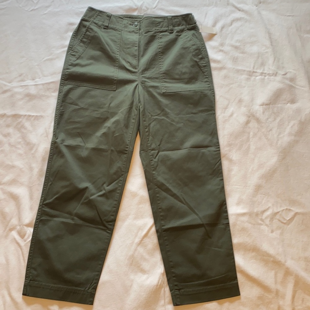 Talbots High Waist Patch Pocket Crop Size 6